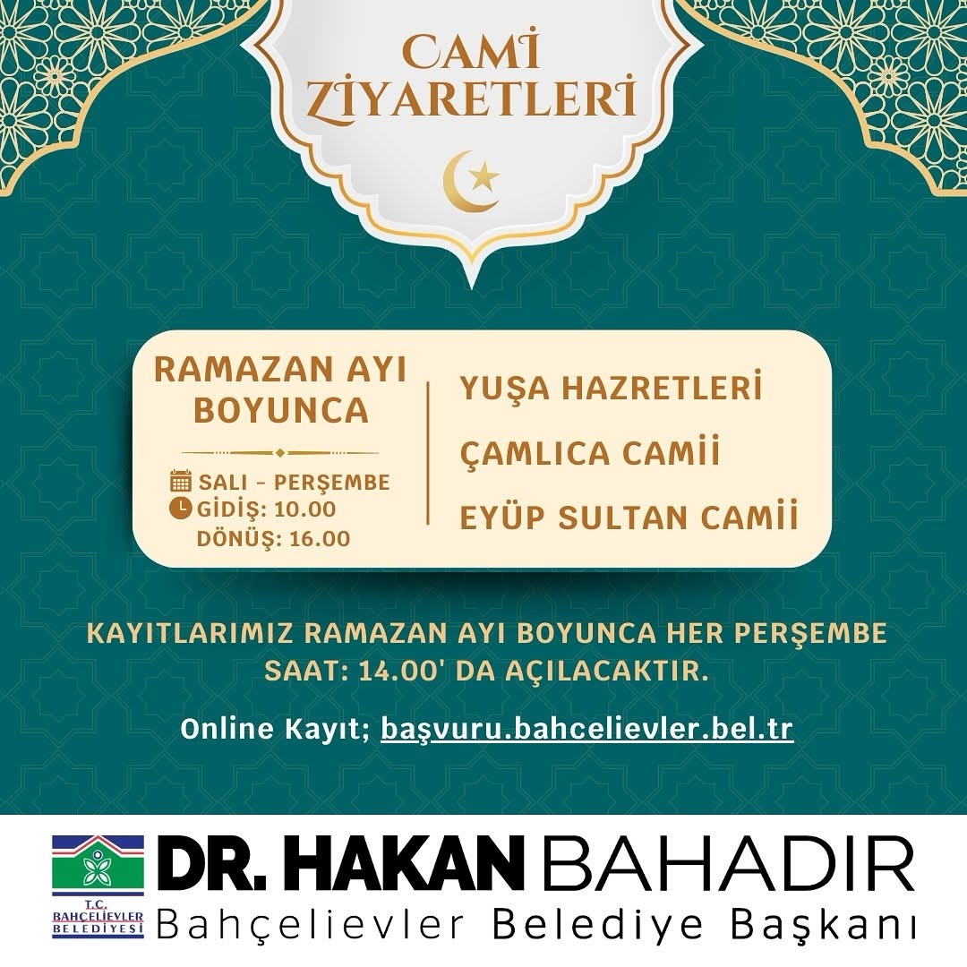 Bahçelievler Belediyesi - Cami Ziyaretleri Programı