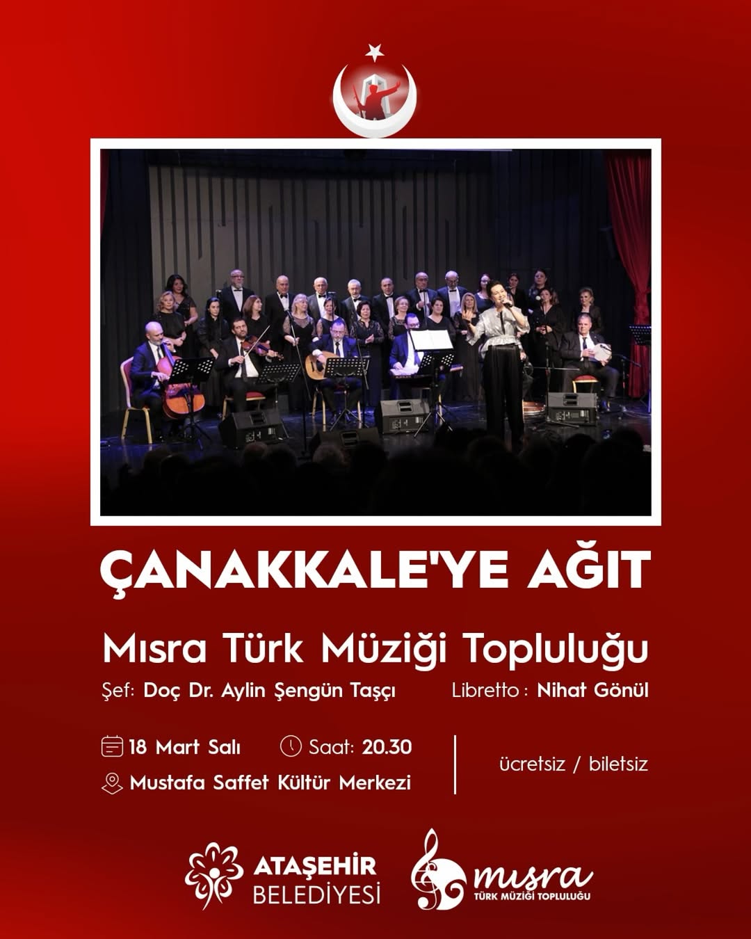 Ataşehir Belediyesi - Mısra Türk Müziği Topluluğu: Çanakkale’ye Ağıt! 