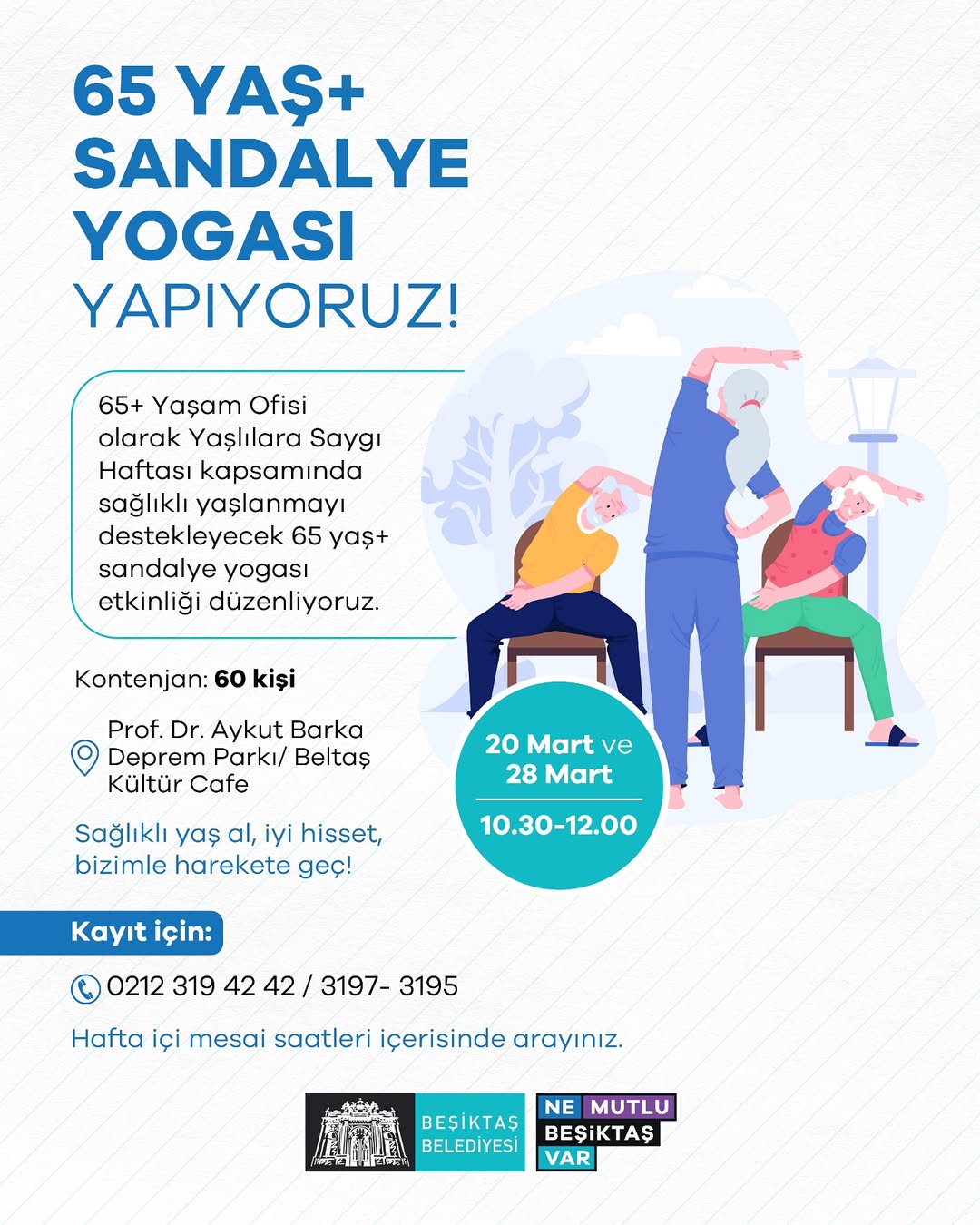 Beşiktaş Belediyesi - 65+ Sandalye Yogası