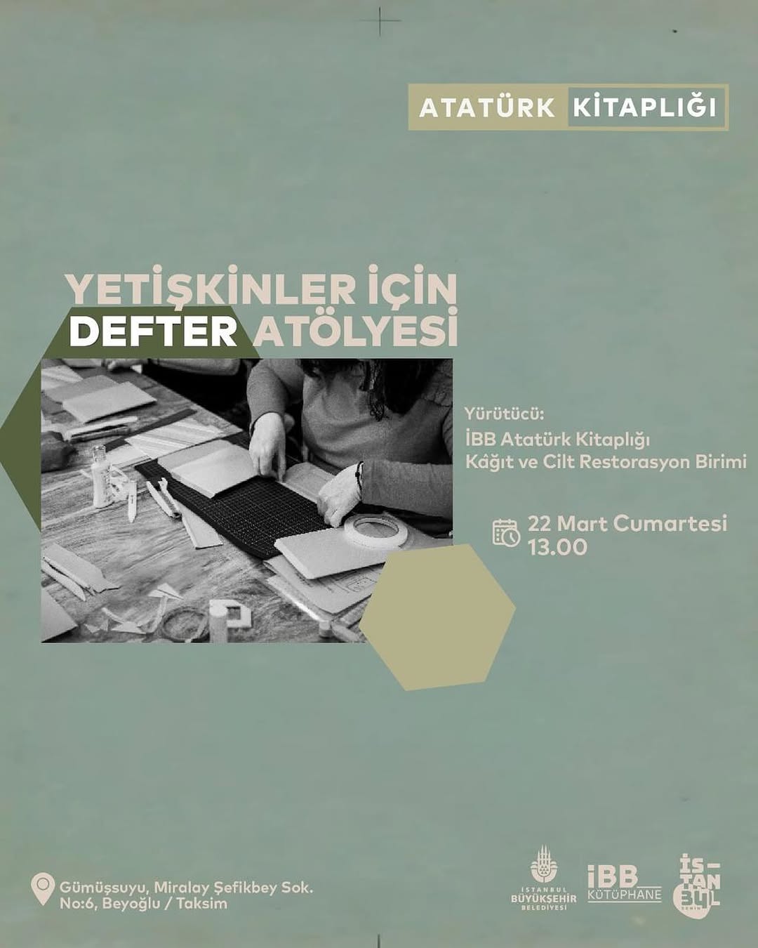 İBB Kütüphane  -  Defter Atölyesi