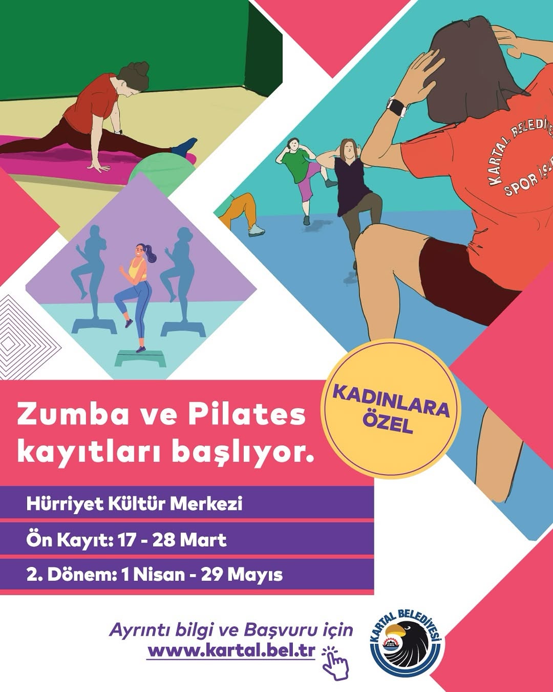Kartal Belediyesi - Kadınlara Yönelik Ücretsiz Zumba ve Pilates