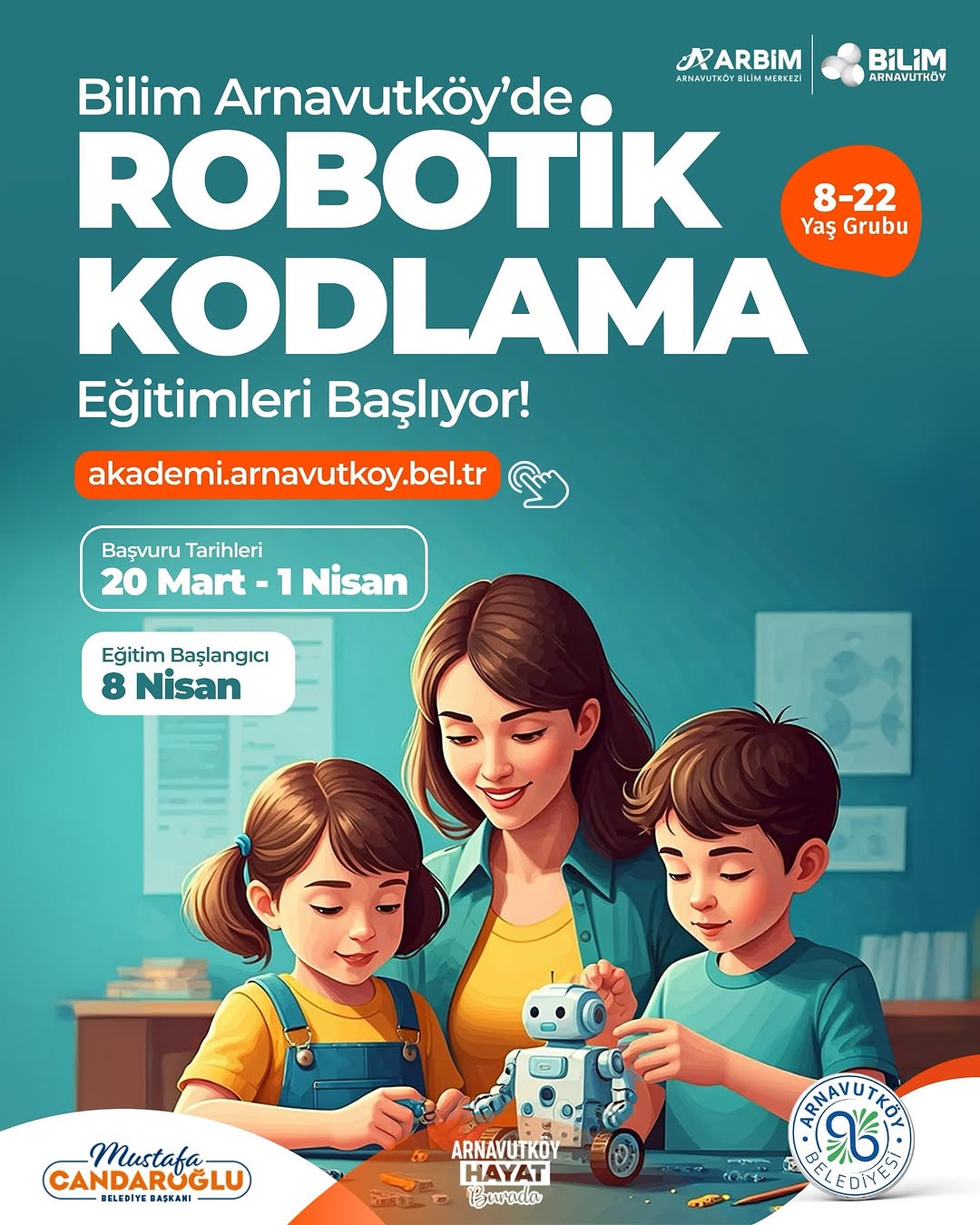 Arnavutköy Belediyesi - Robotik Kodlama Eğitimleri Başvuruları