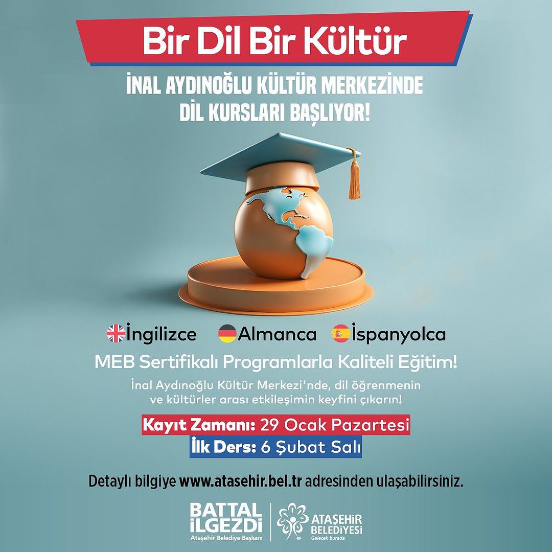 Ataşehir Belediyesi - Dil Kursları