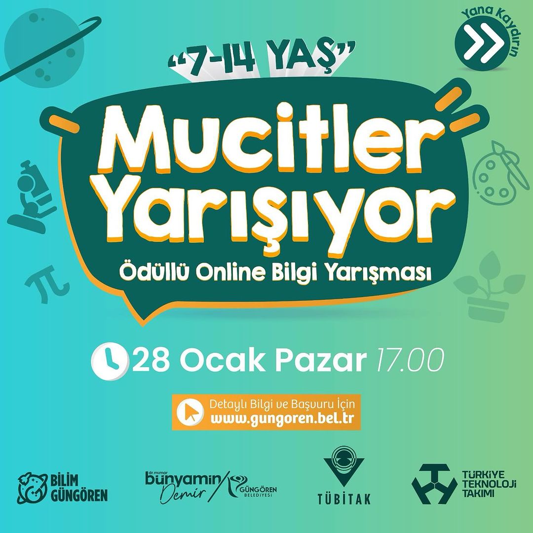 Güngören Belediyesi - "Mucitler Yarışıyor" Ödüllü Online Bilgi Yarışması