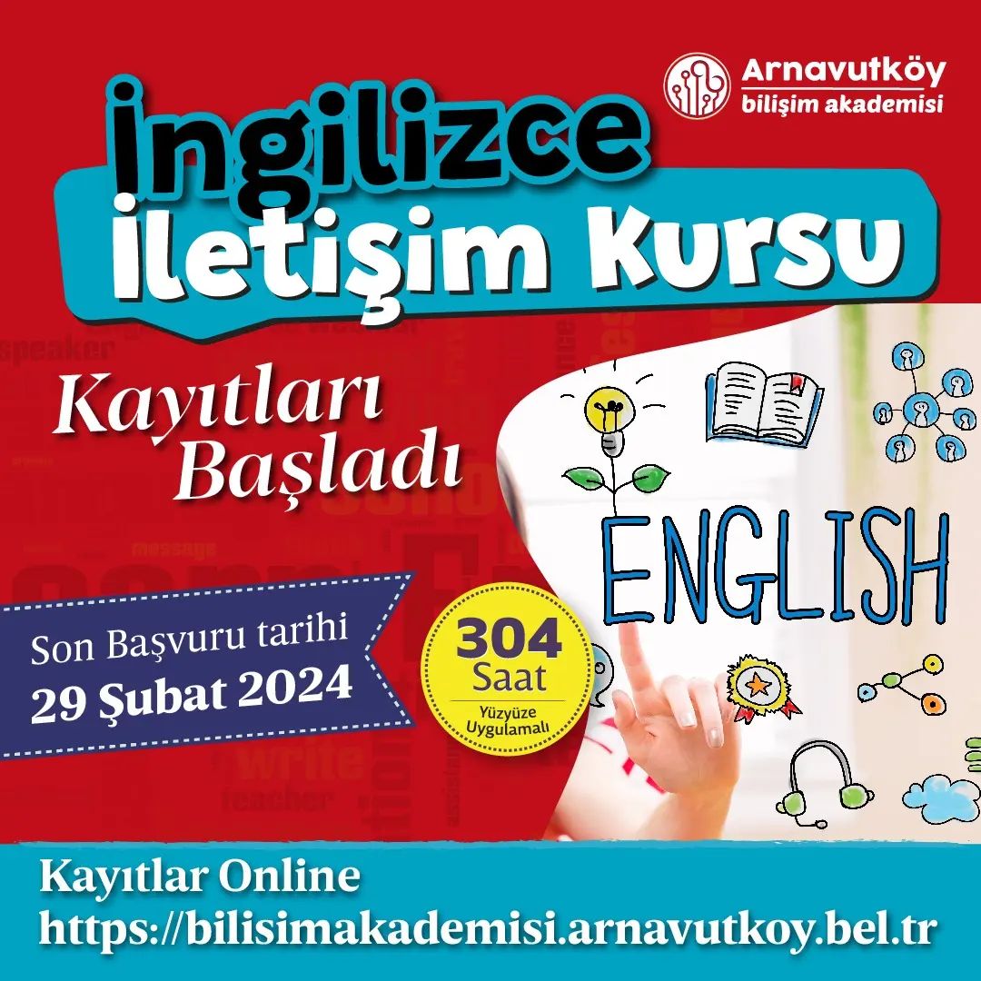 Arnavutköy Belediyesi - Bilişim Akademisinde İngilizce İletişim Kursu