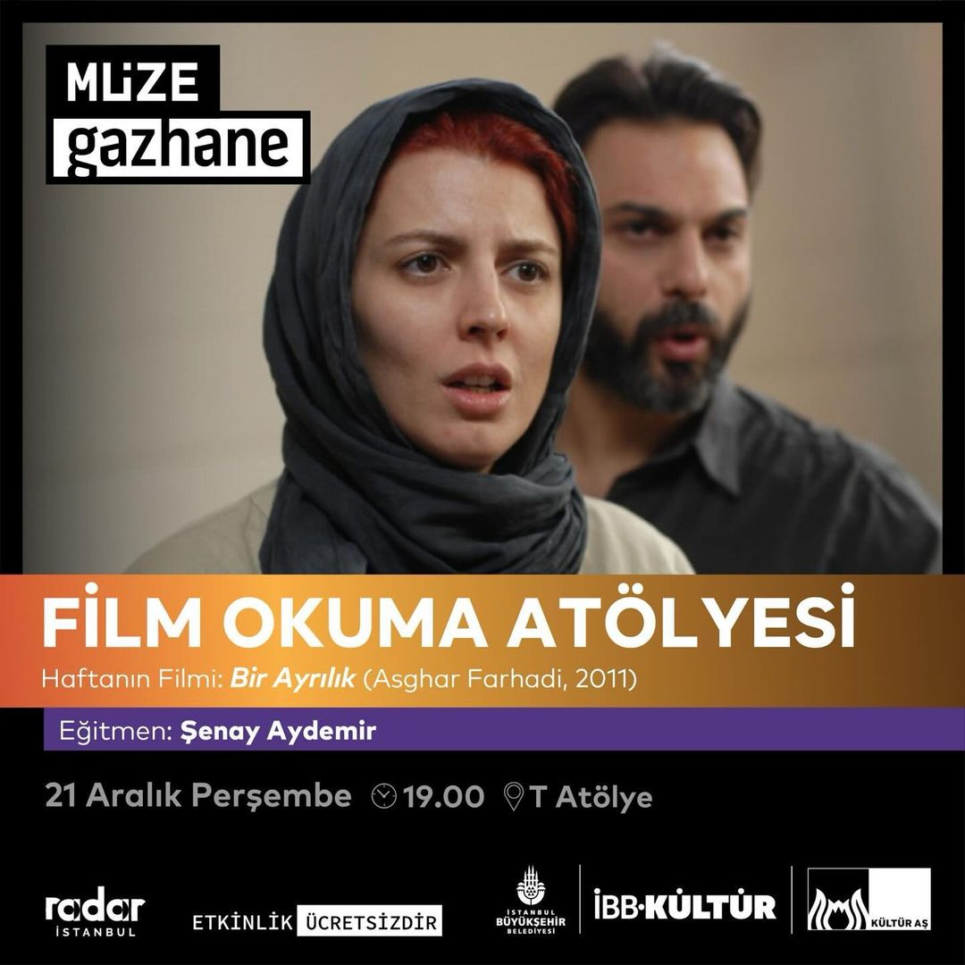 Müze Gazhane - Film Okuma Atölyesi, Bir Ayrılık
