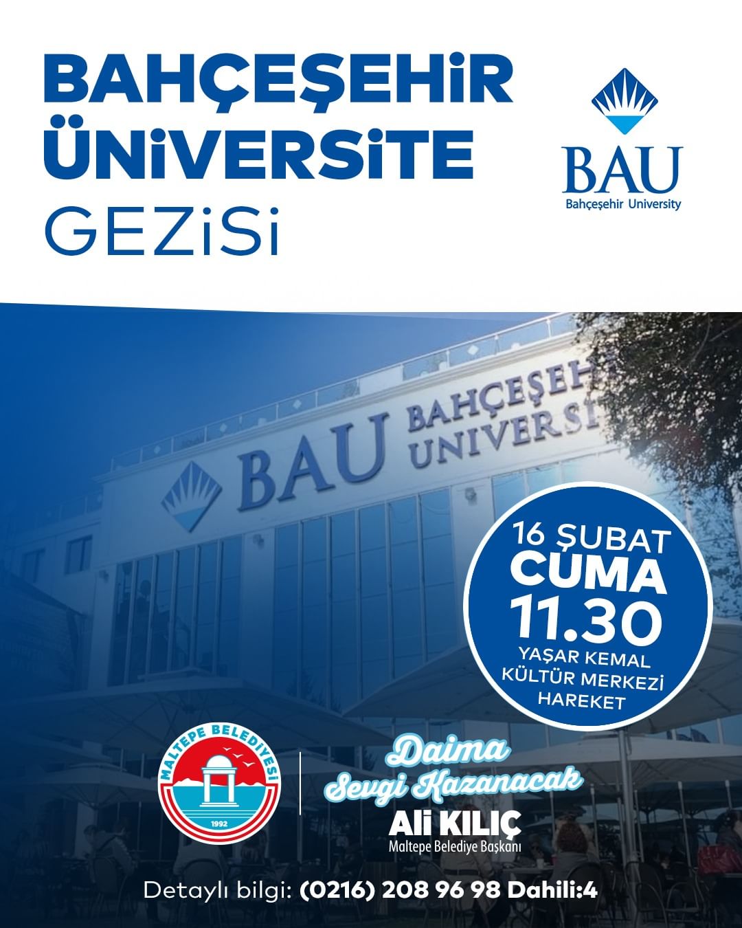 Maltepe Belediyesi - Bahçeşehir Üniversitesi Gezisi