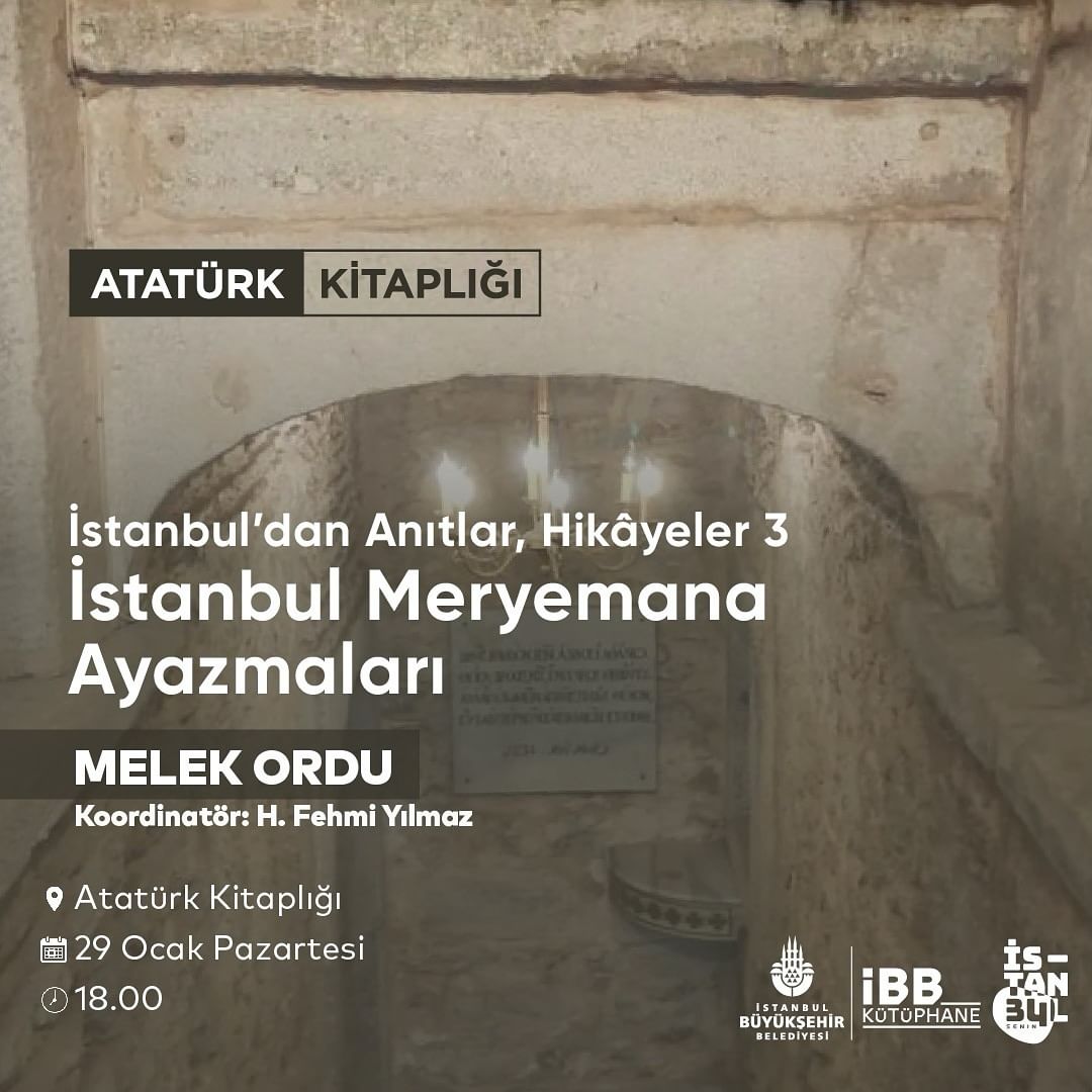 İBB Kütüphane - Atatürk Kitaplığı: İstanbul Meryemana Ayazmaları