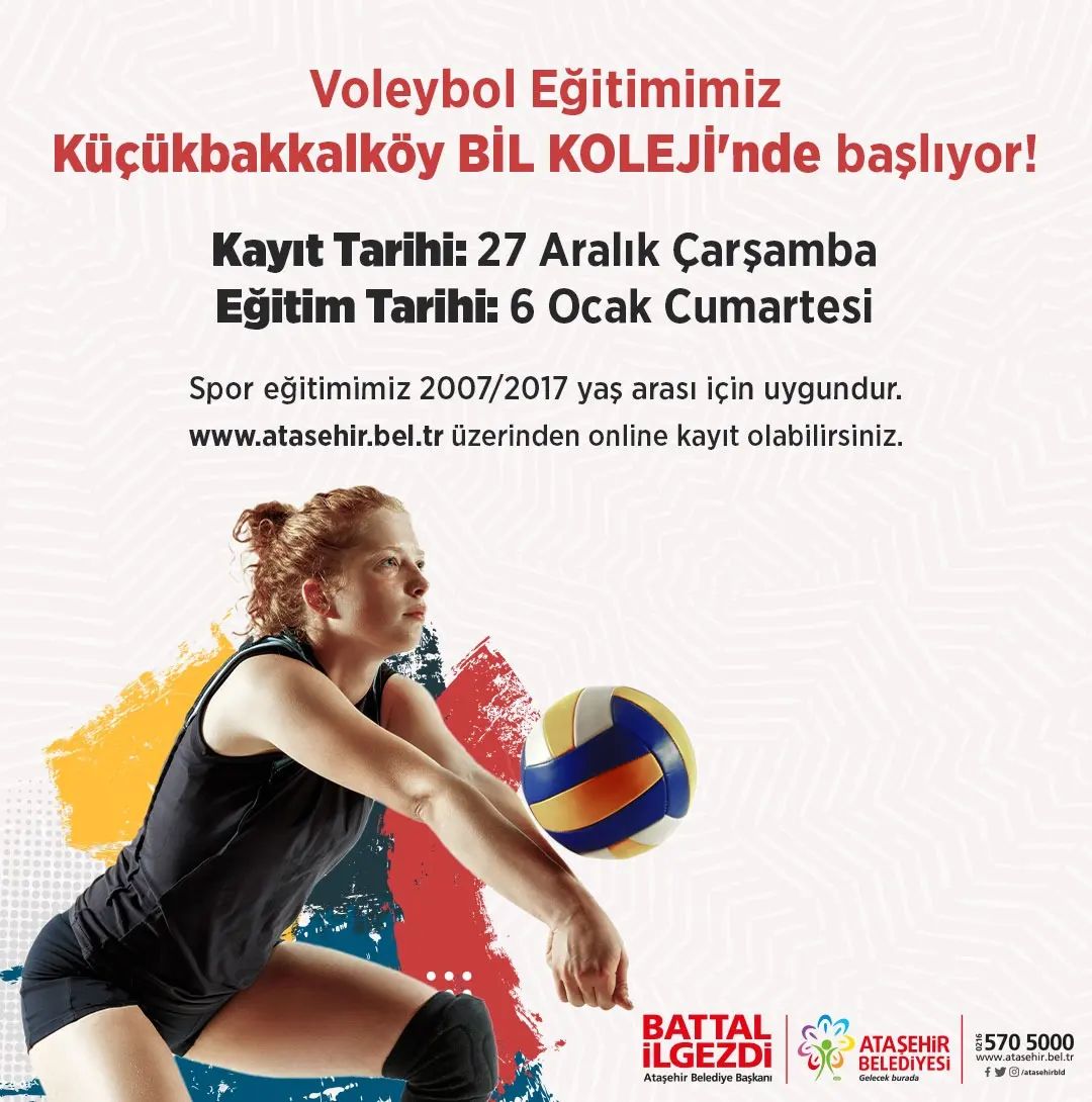 Ataşehir Belediyesi - Kış Spor Dersleri "Voleybol"