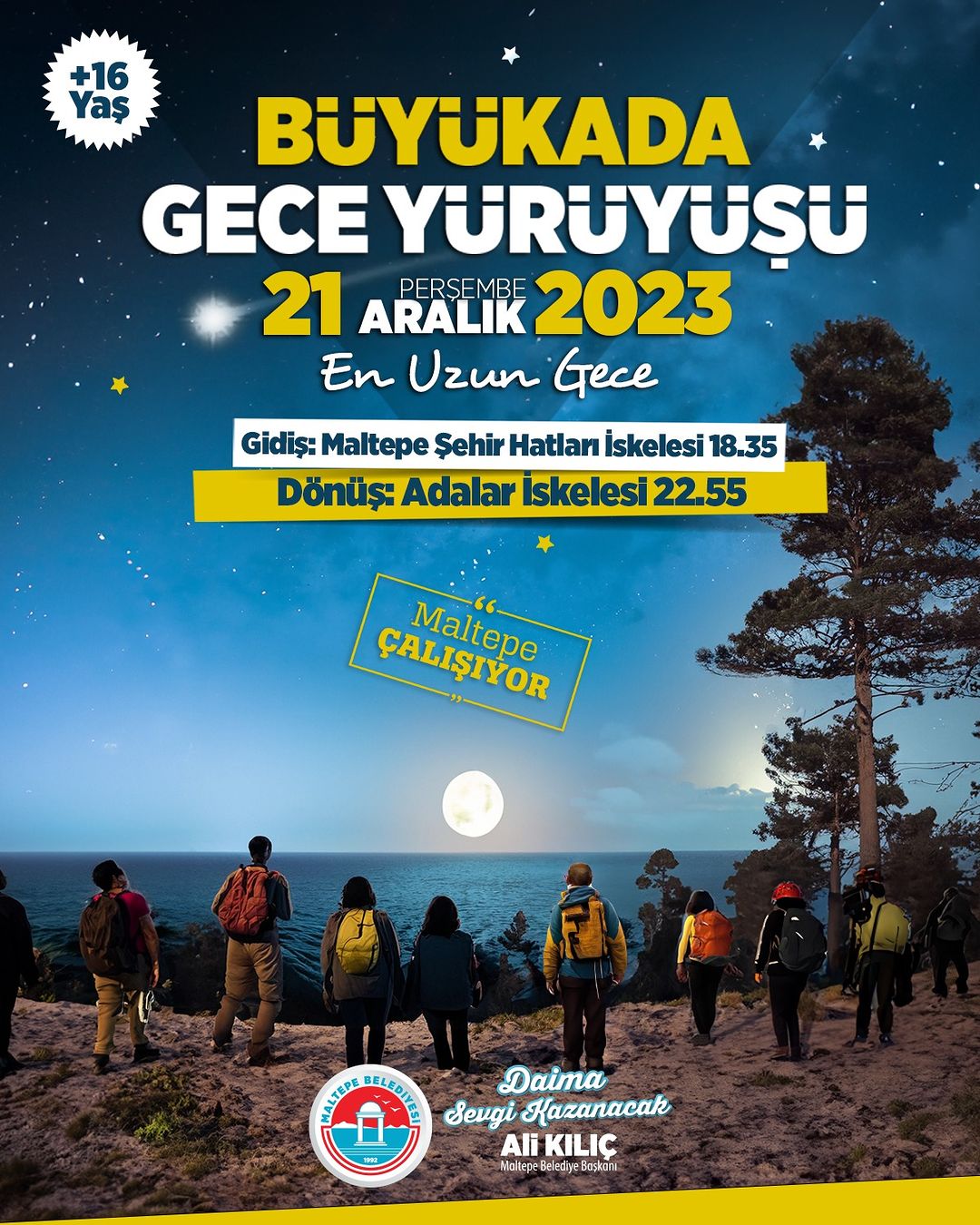 Maltepe Belediyesi - Büyükada Gece Yürüyüşü