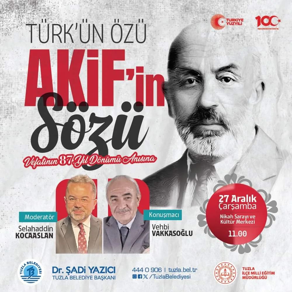 Tuzla Belediyesi - Türk'ün Özü Akif'in Sözü