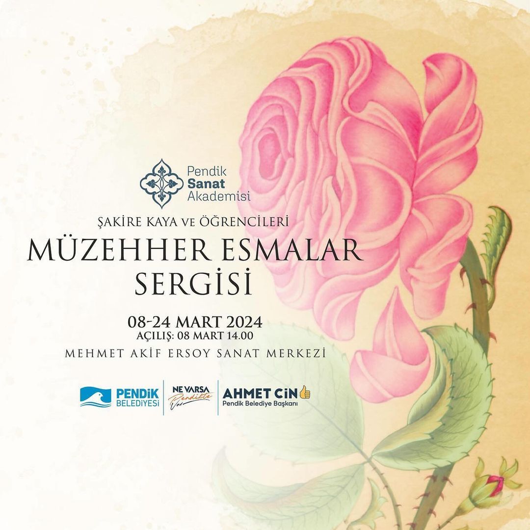 Pendik Kültür Sanat - Şakire Kaya ve Öğrencileri: Müzehher Esmalar Sergisi