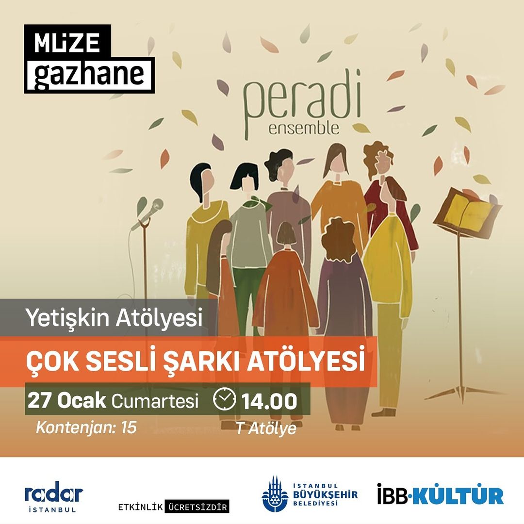 Müze Gazhane - Peradi Ensemble: Çok Sesli Şarkı Atölyesi