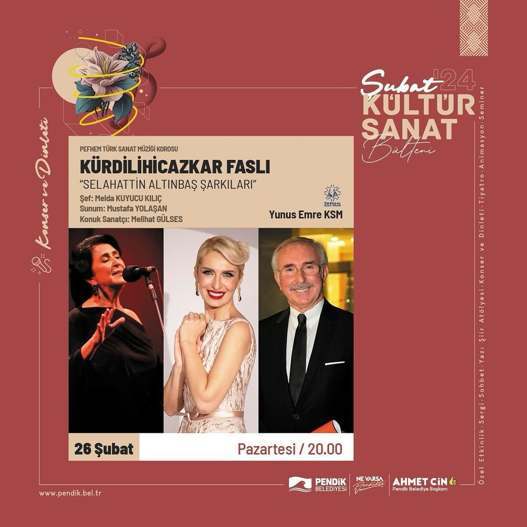 Pendik Kültür Sanat - PEFHEM TSM Korosu: Kürdilihicazkar Faslı “Selahattin Altınbaş Şarkıları” 