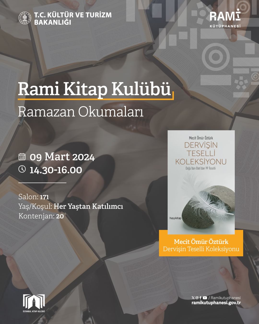 Rami Kütüphanesi - Rami Kitap Kulübü: "Dervişin Teselli Koleksiyonu" Kitap Sohbeti