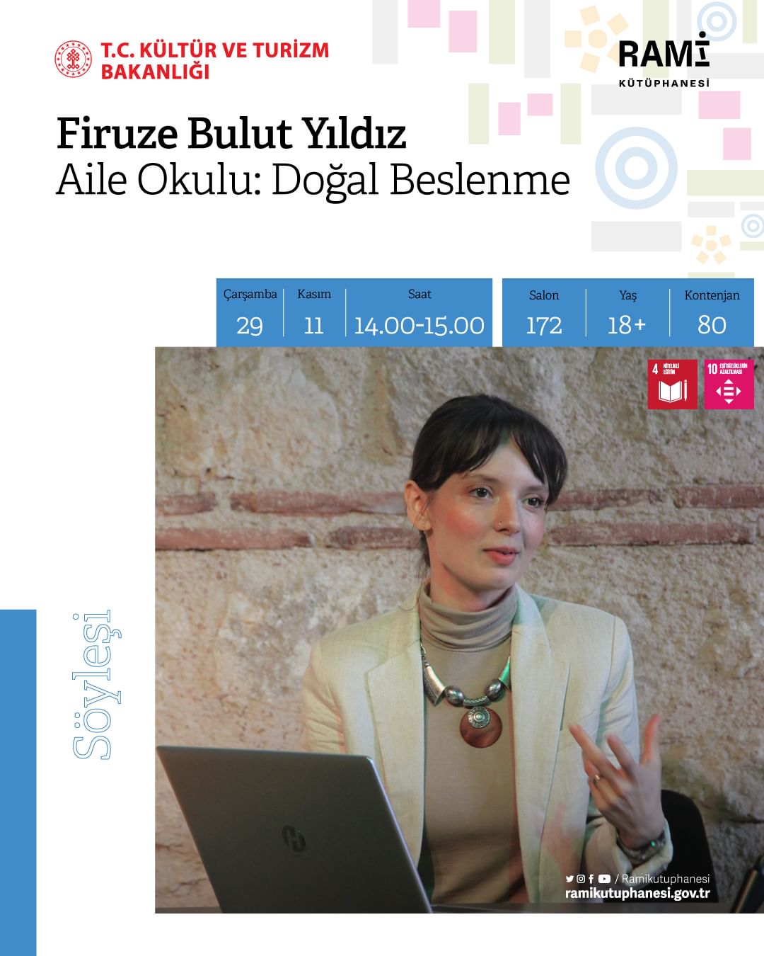 Rami Kütüphanesi -Firuze Bulut Yıldız ile Aile Okulu: Doğal Beslenme