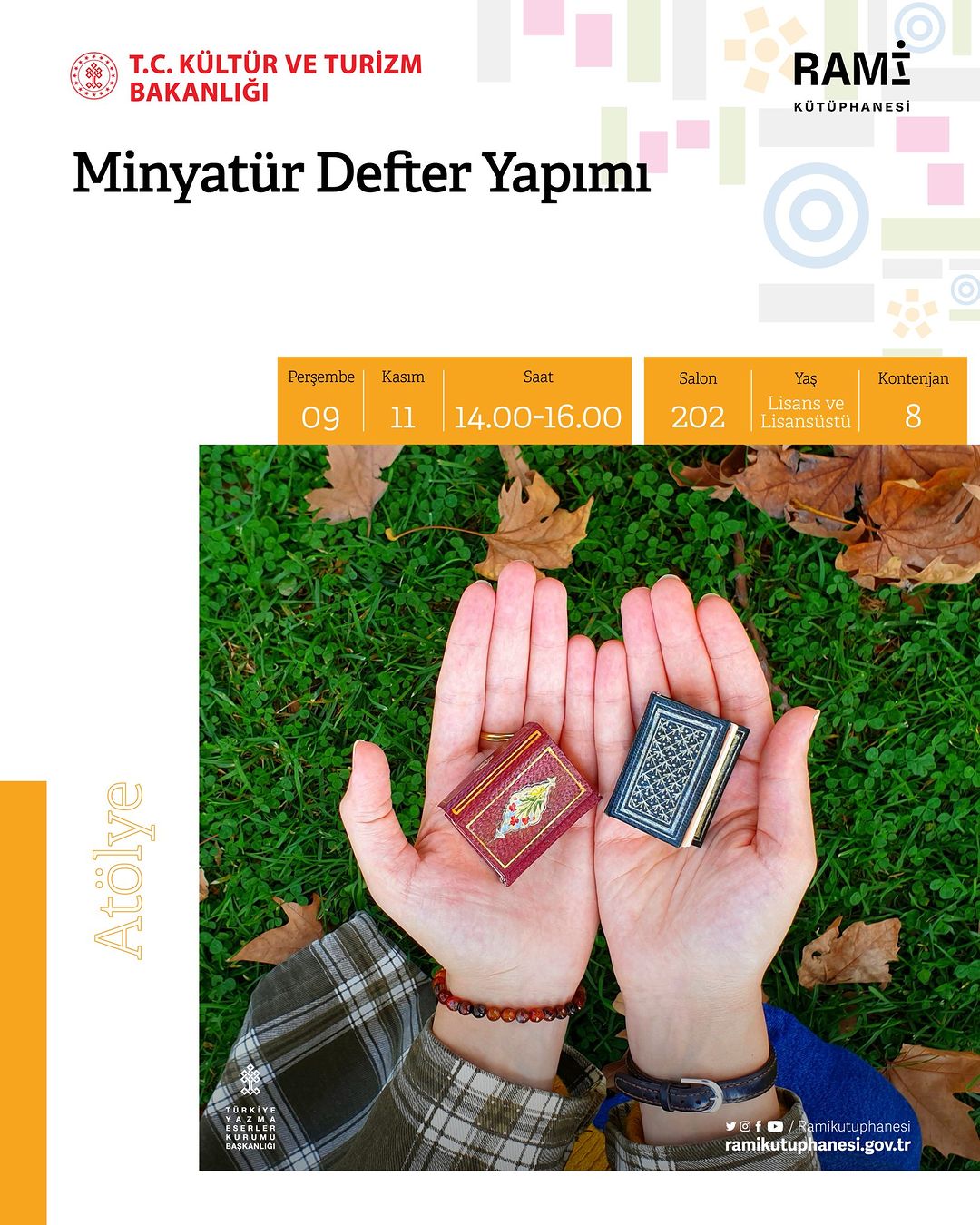 RAMİ KÜTÜPHANESİ -  Minyatür Defter Yapımı 