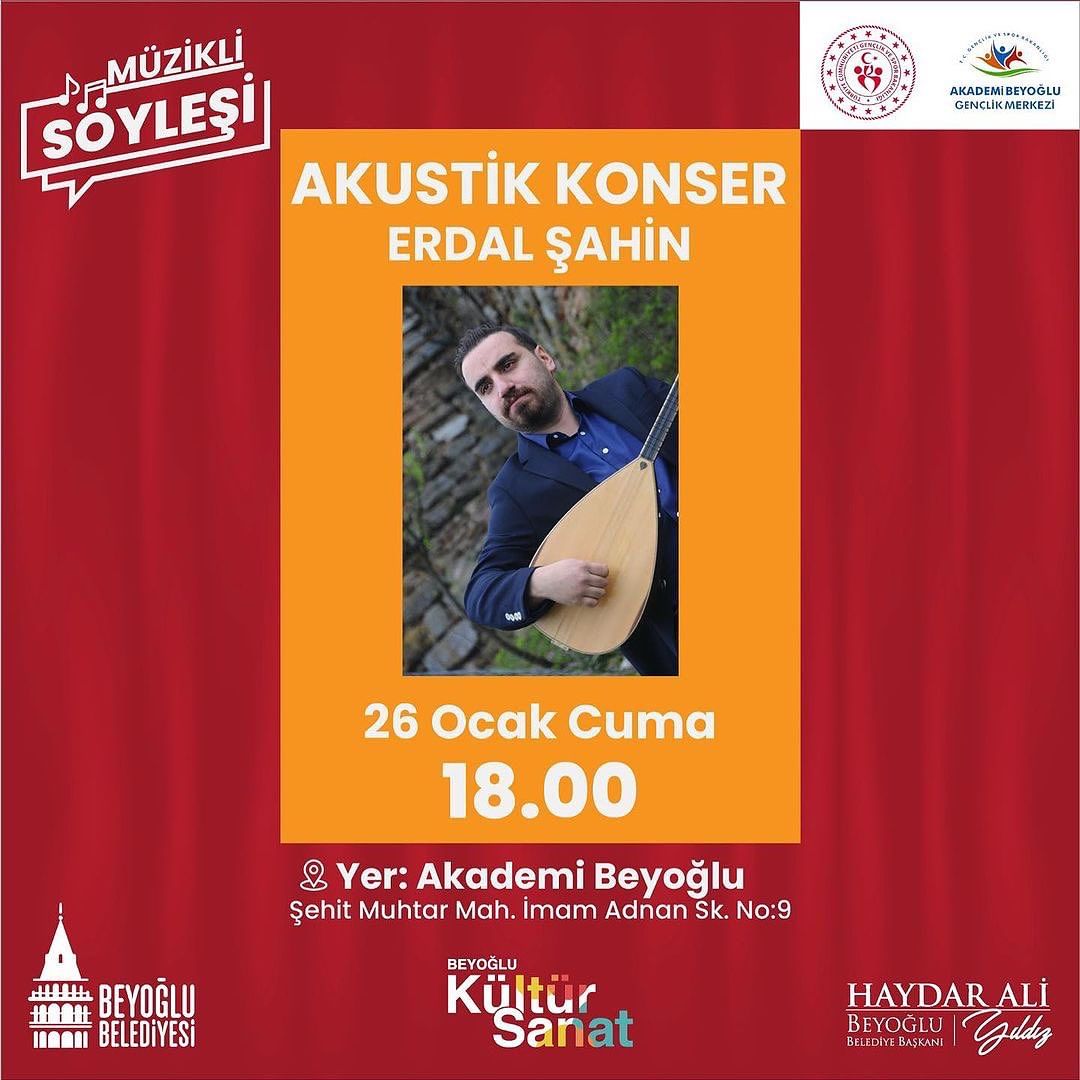 Beyoğlu Belediyesi - Akustik Konser “Erdal Şahin”