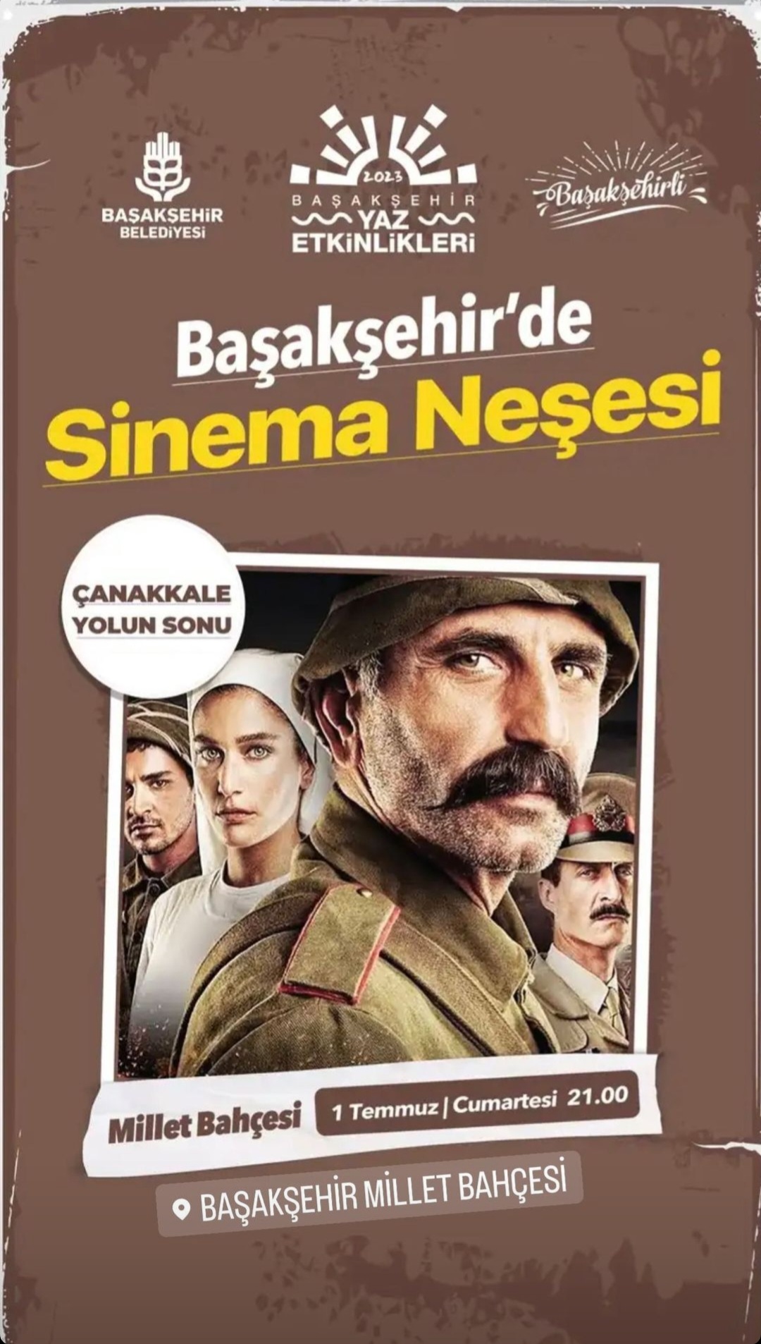 Ba?ak?ehir Belediyesi - A�?k Hava Sinemas?, �anakkale Yolun Sonu
