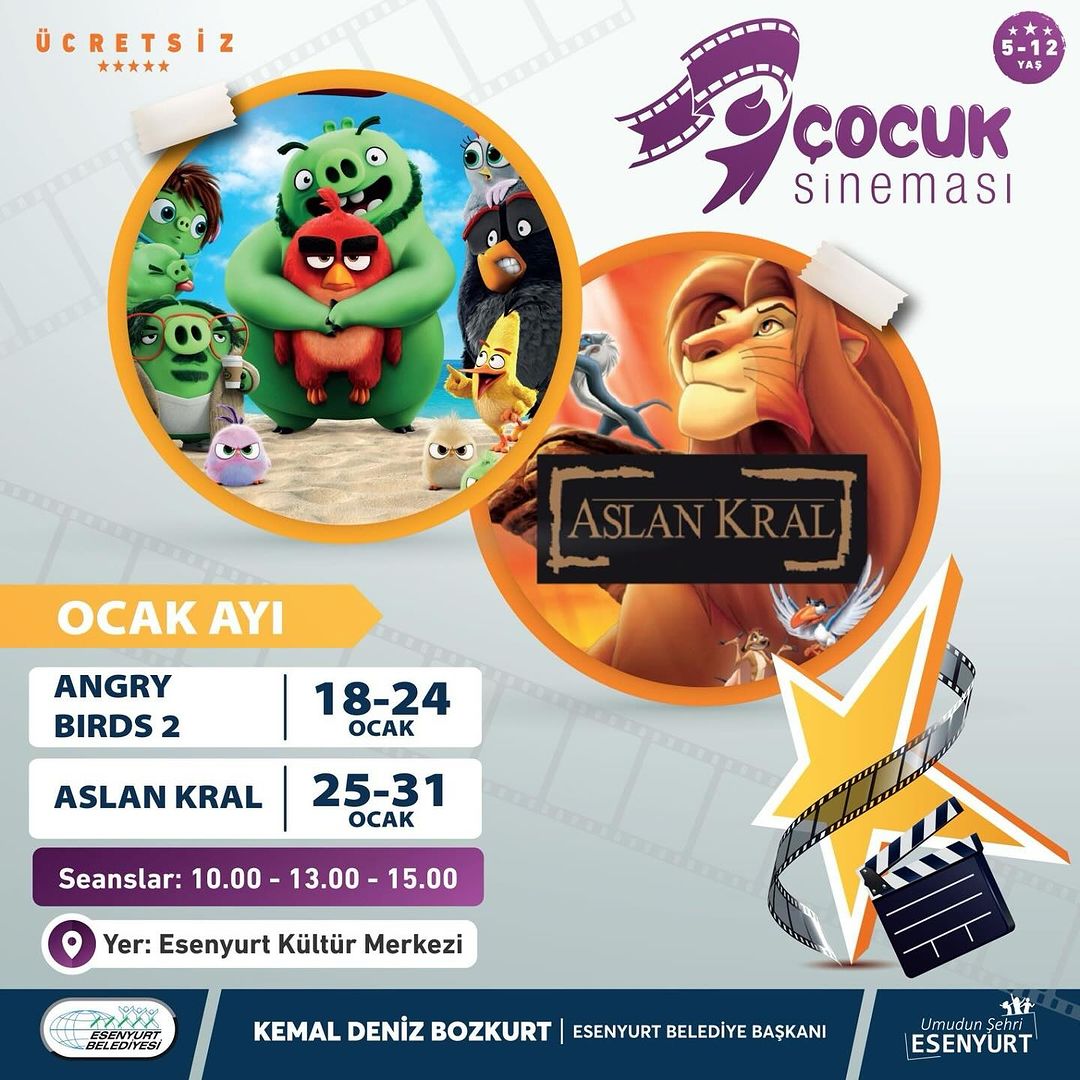 Esenyurt Belediyesi - "Angry Birds" ve "Aslan Kral" Çocuk Sinemaları