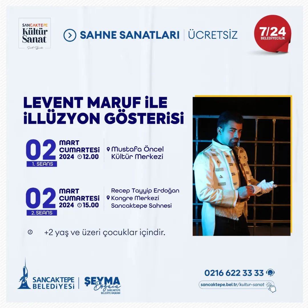 Sancaktepe Kültür Sanat - Levent Maruf ile İllüzyon Gösterisi