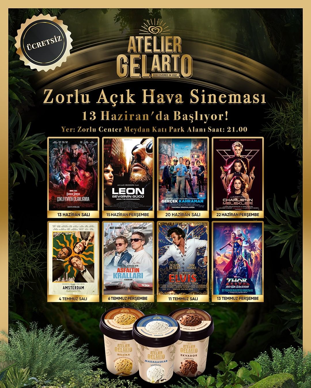 Zorlu Center - Zorlu A�?k Hava Sinemas?, Atelier Gelarto