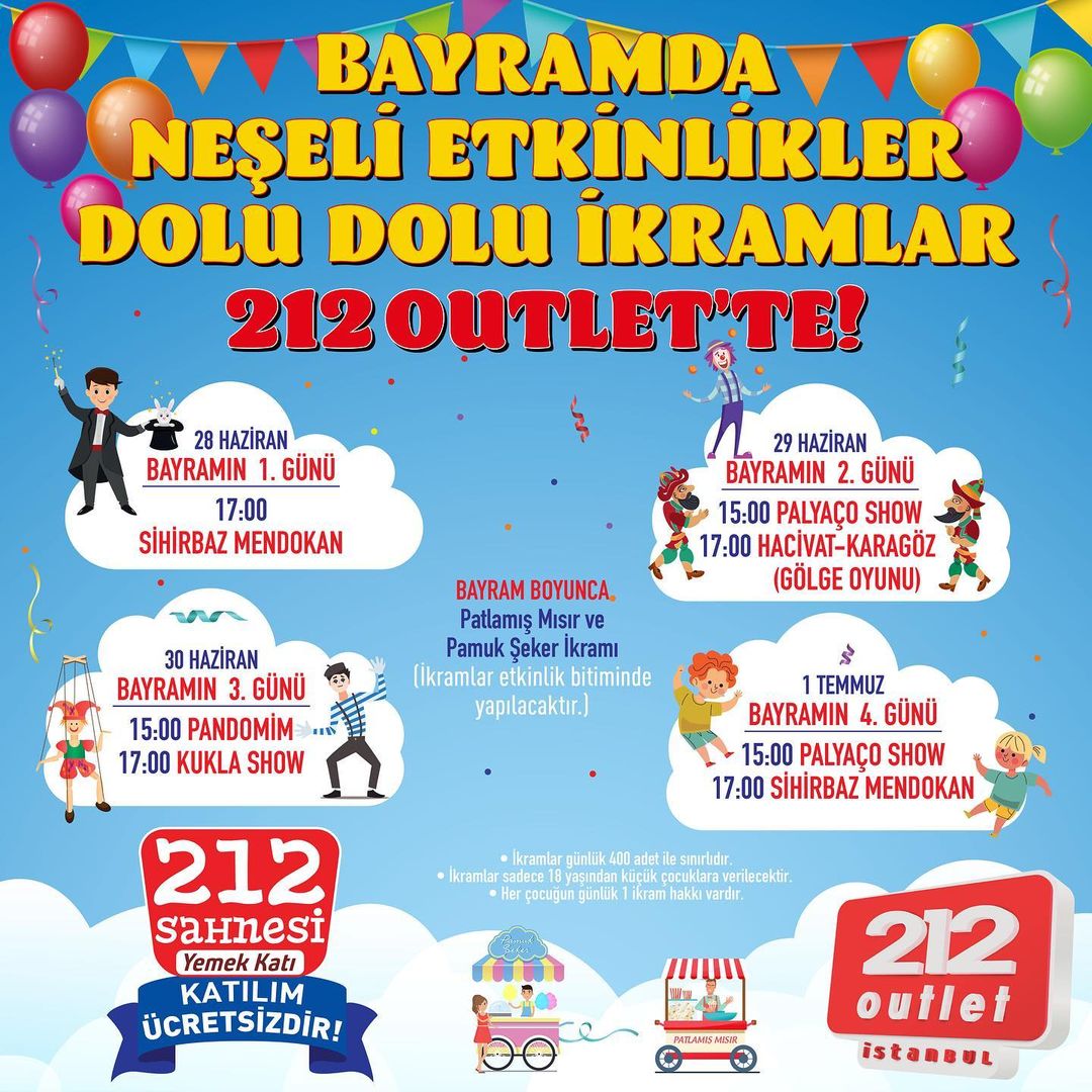 212 AVM - �ocuk Etkinlikleri