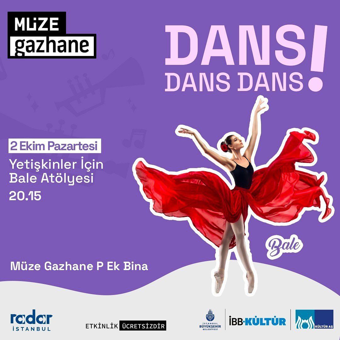 Müze Gazhane - Yetişkinler için bale atölyesi