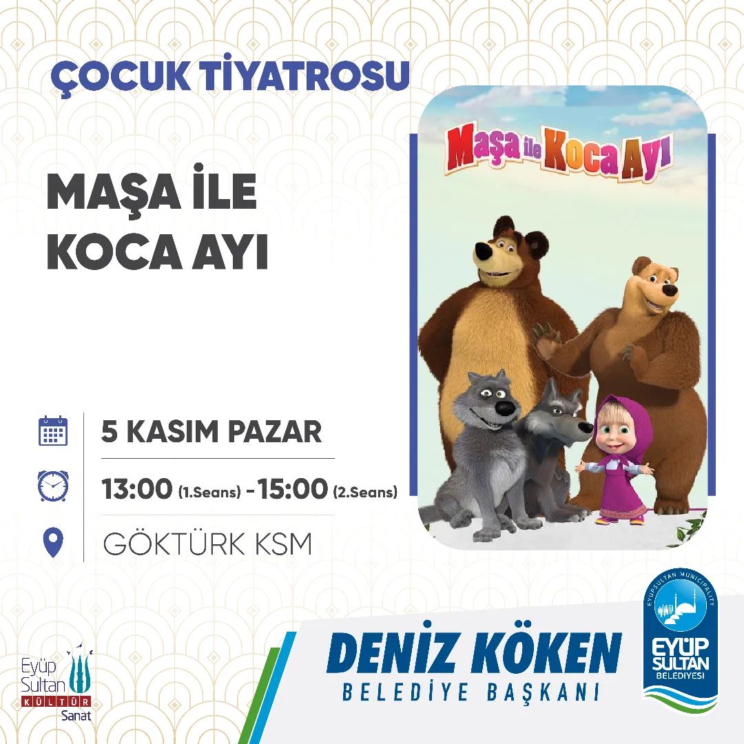 Eyüp Kültür Sanat - Maşa İle Koca Ayı Tiyatrosu