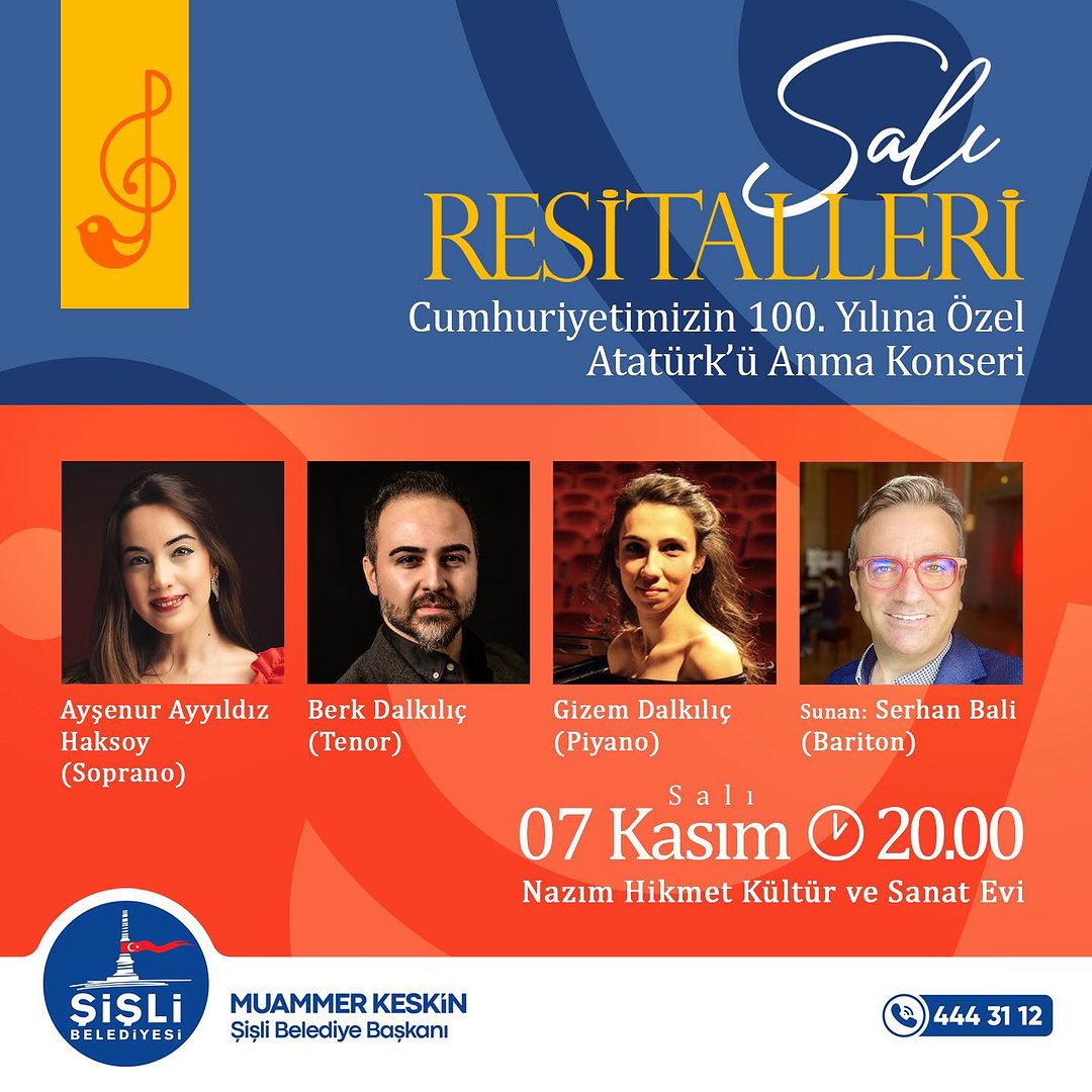 Şişli Belediyesi - Cumhuriyetimizin 100. Yılına Özel Atatürk’ü Anma Konseri