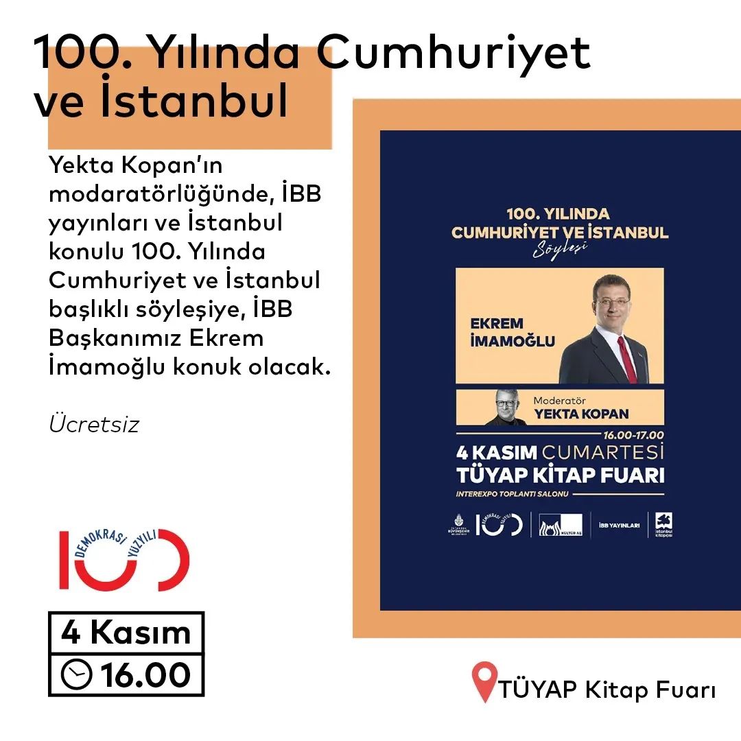 İBB Kültür - Ekrem İmamoğlu ile söyleşi