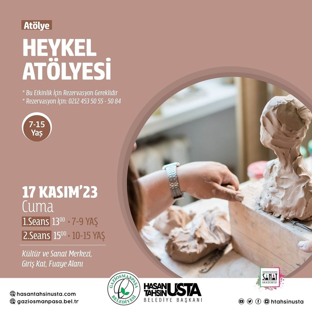 Gaziosmanpaşa Kültür Sanat - Çocuk Heykel Atölyesi