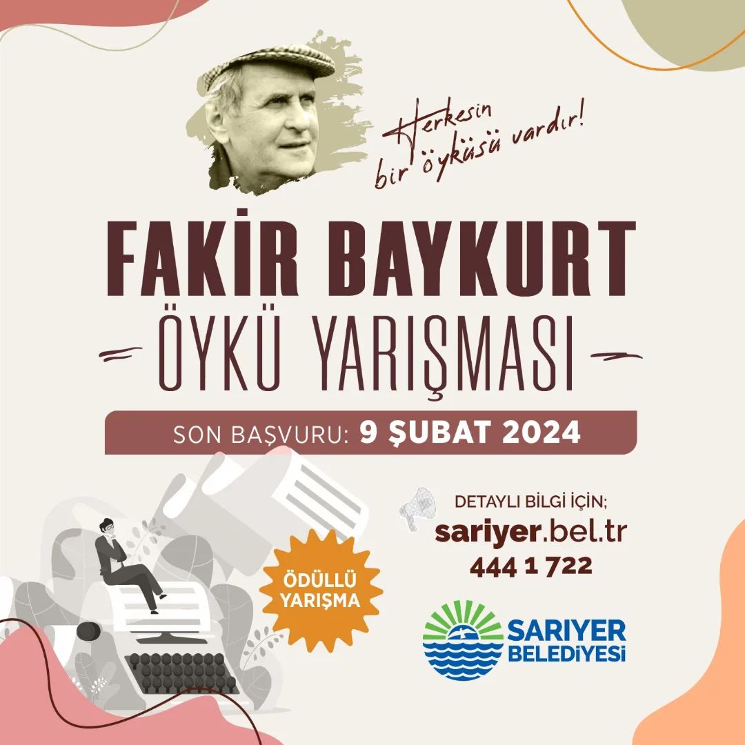 Sarıyer Belediyesi -  Fakir Baykurt Öykü Yarışması