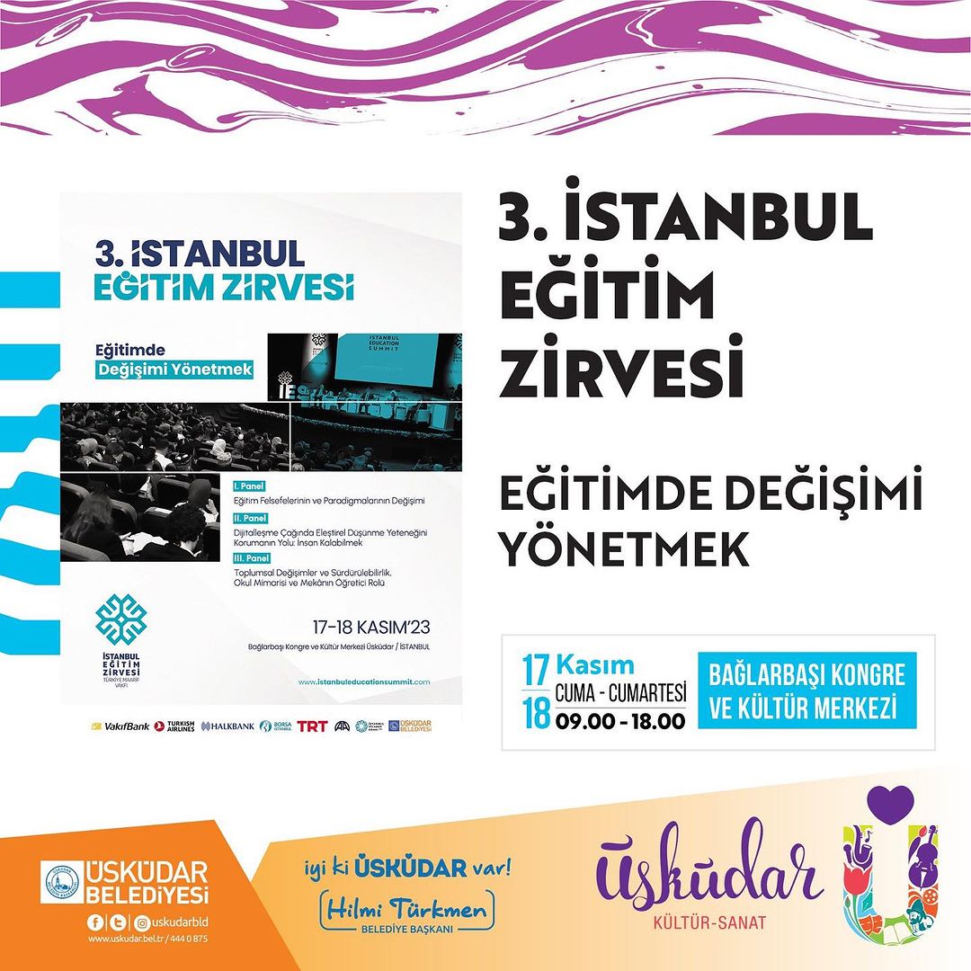 Üsküdar Belediyesi - 3. İstanbul Eğitim Zirvesi