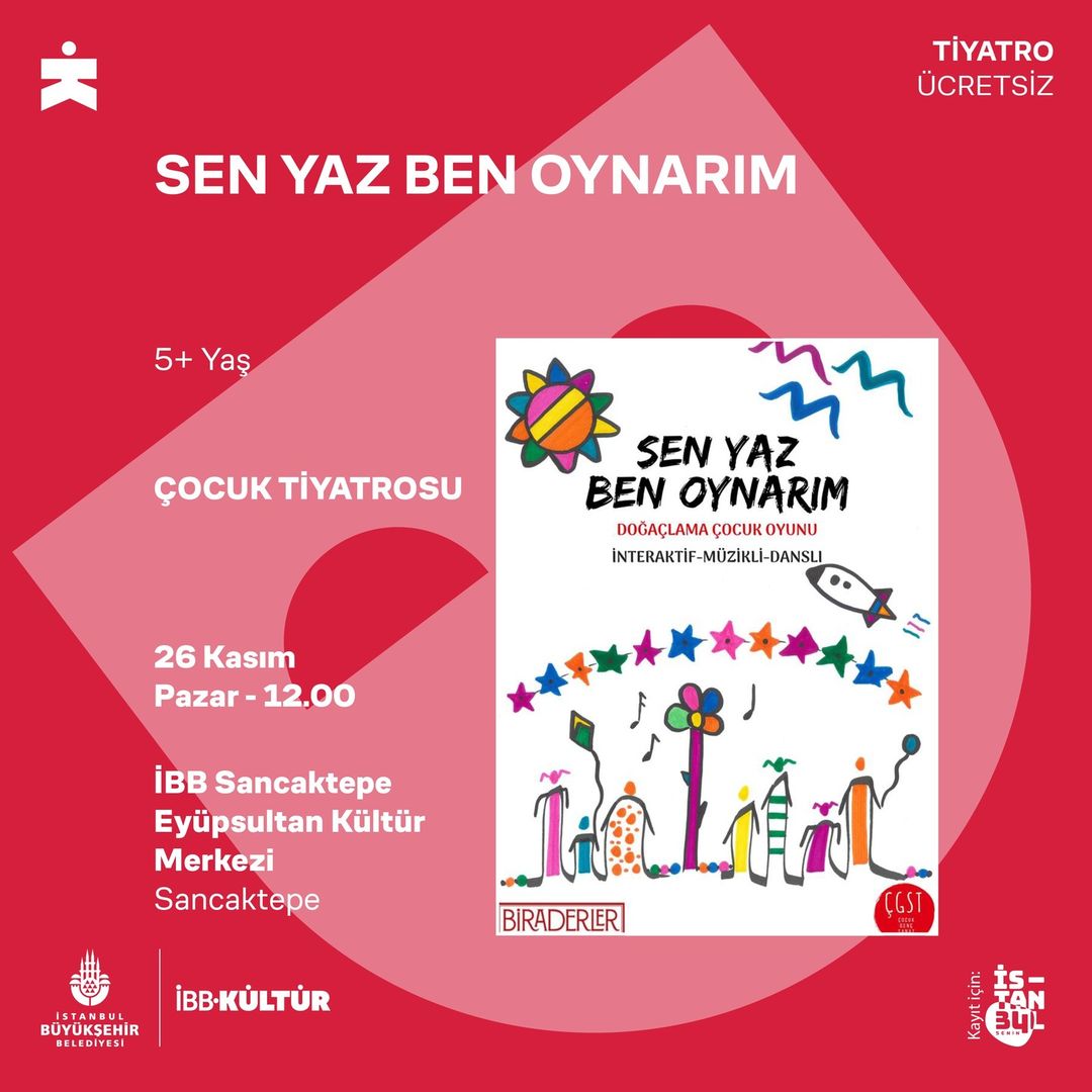 İBB Kültür - Sen Yaz Ben Oynarım