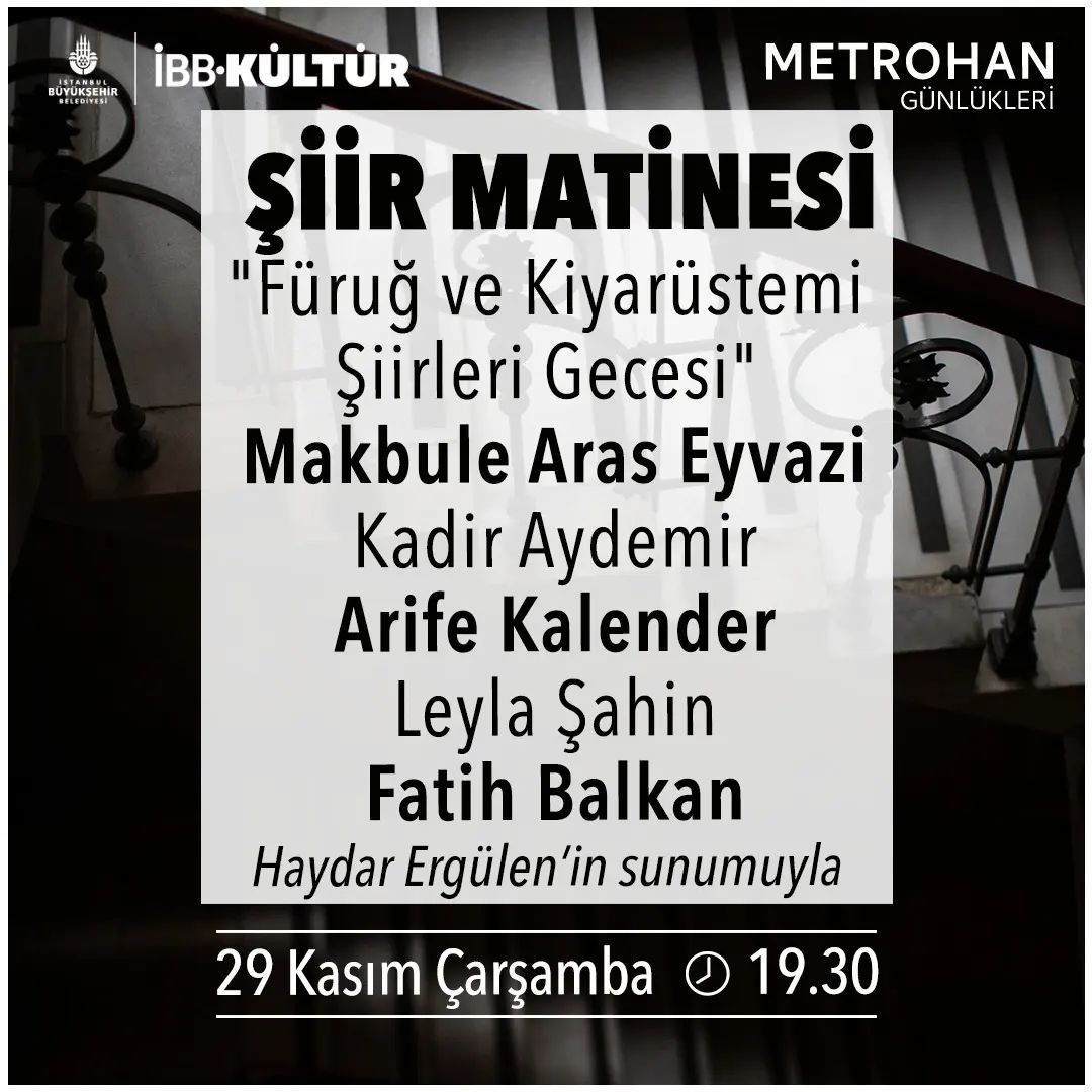 İBB Kültür - Şiir Matinesi