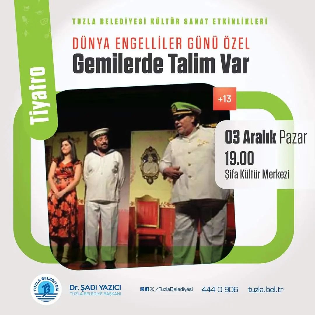 Tuzla Kültür - Gemilerde Talim Var