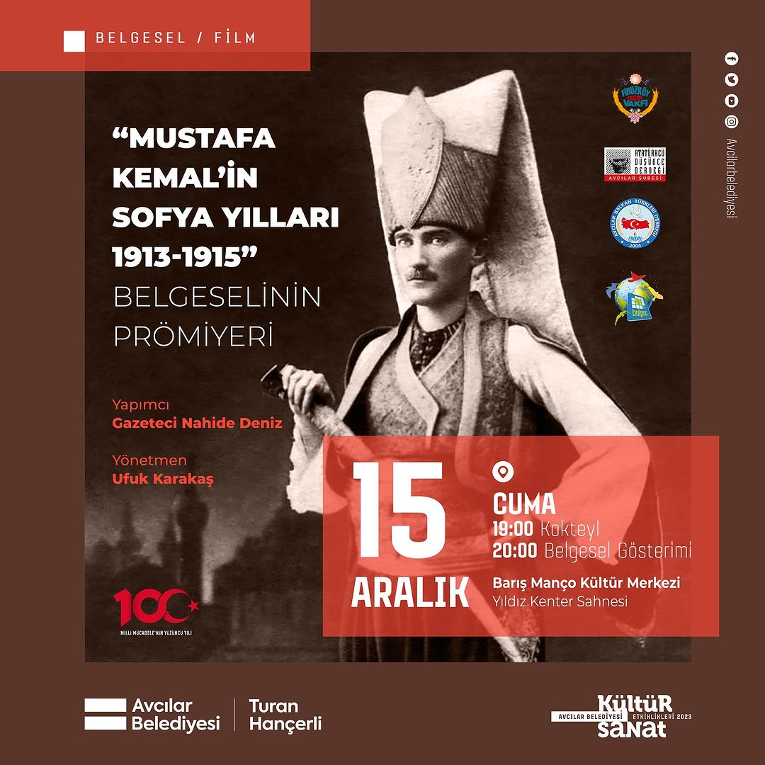 Avcılar belediyesi - Mustafa Kemal’in Sofya Yılları