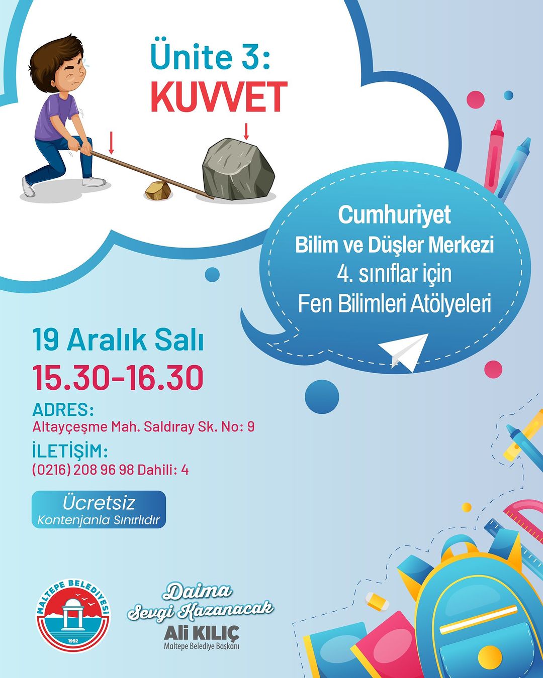 Maltepe Belediyesi - Fen Bilimleri Atölyesi
