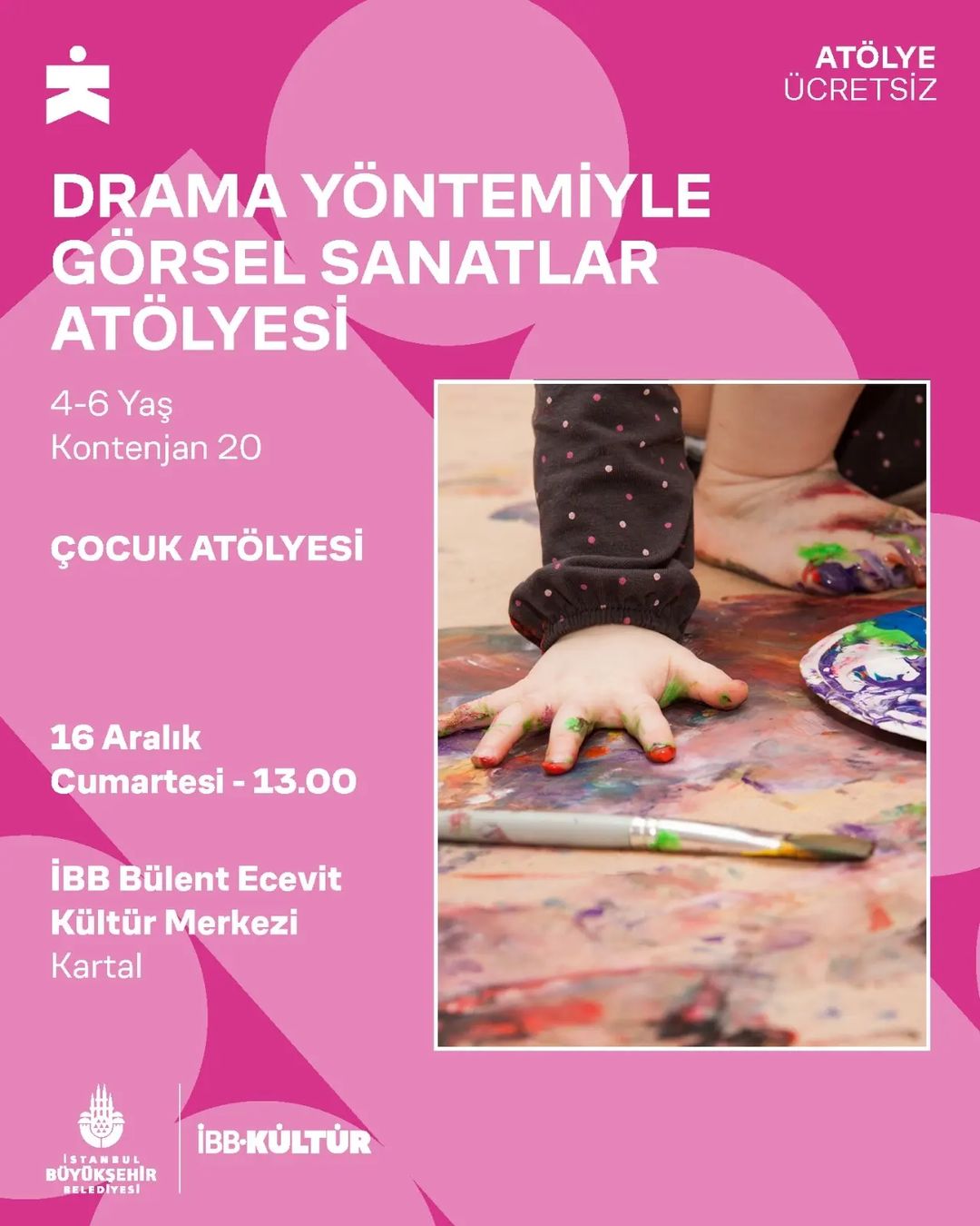 İBB Kültür - DRAMA YÖNTEMLERİYLE GÖRSEL SANATLAR ATÖLYESİ
