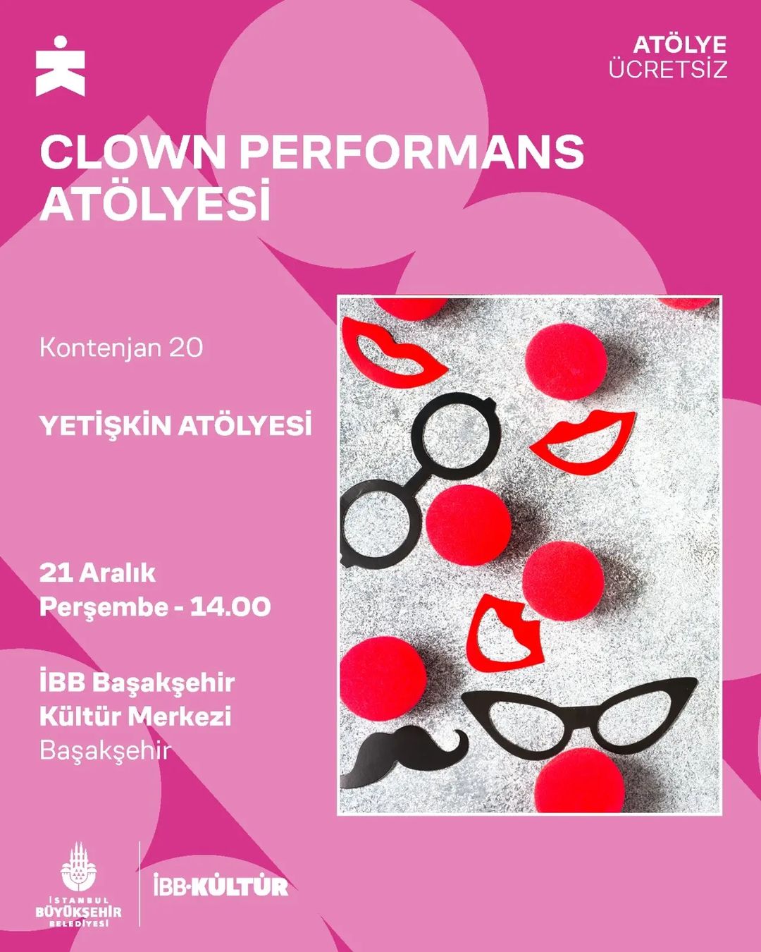 İBB Kültür - CLOWN PERFORMANS ATÖLYESİ