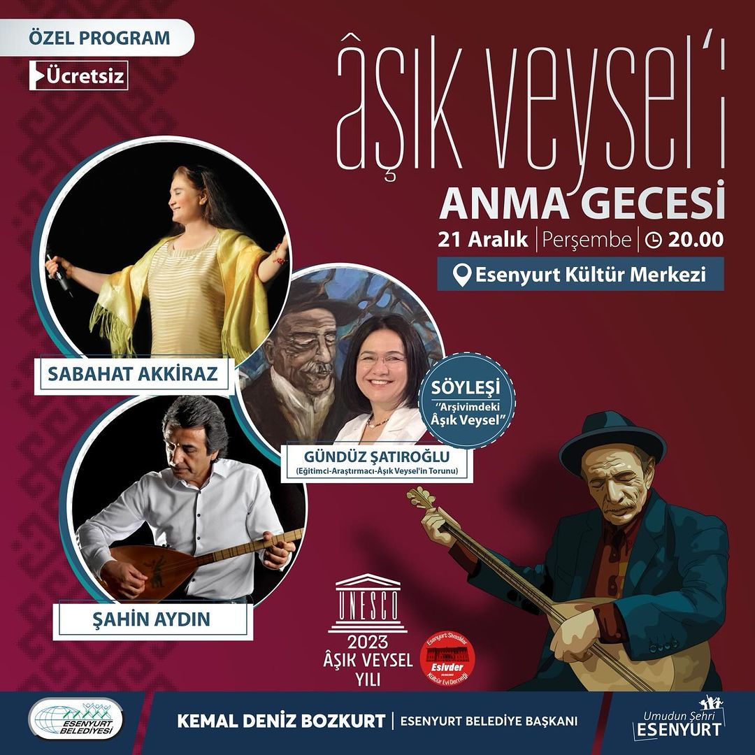 Esenyurt Belediyesi - AŞIK VEYSEL'İ ANMA GECESİ