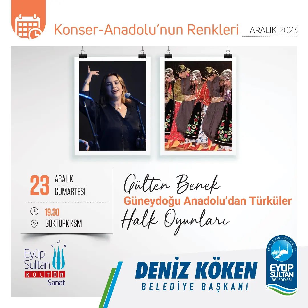 Eyüp Kültür Sanat - Güneydoğu Anadolu'dan Türküler