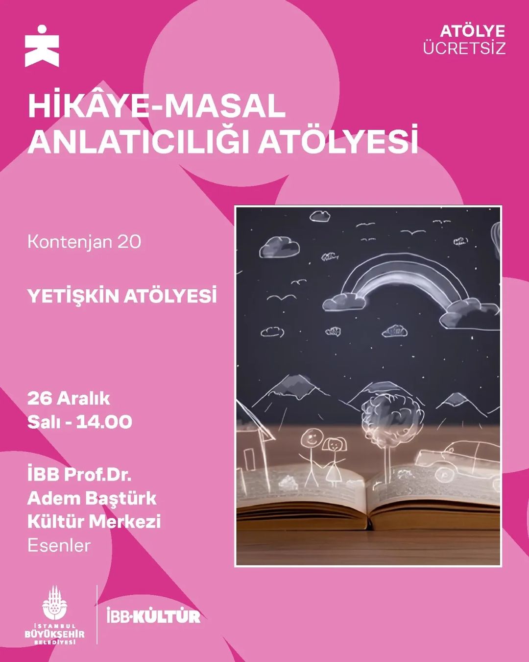 İBB Kültür - HİKAYE-MASAL ANLATICILIĞI ATÖLYESİ