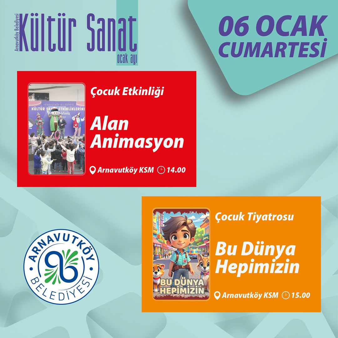 Arnavutköy Belediyesi - Animasyon Gösterisi ve '' Bu Dünya Hepimizin '' Çocuk Tiyatrosu