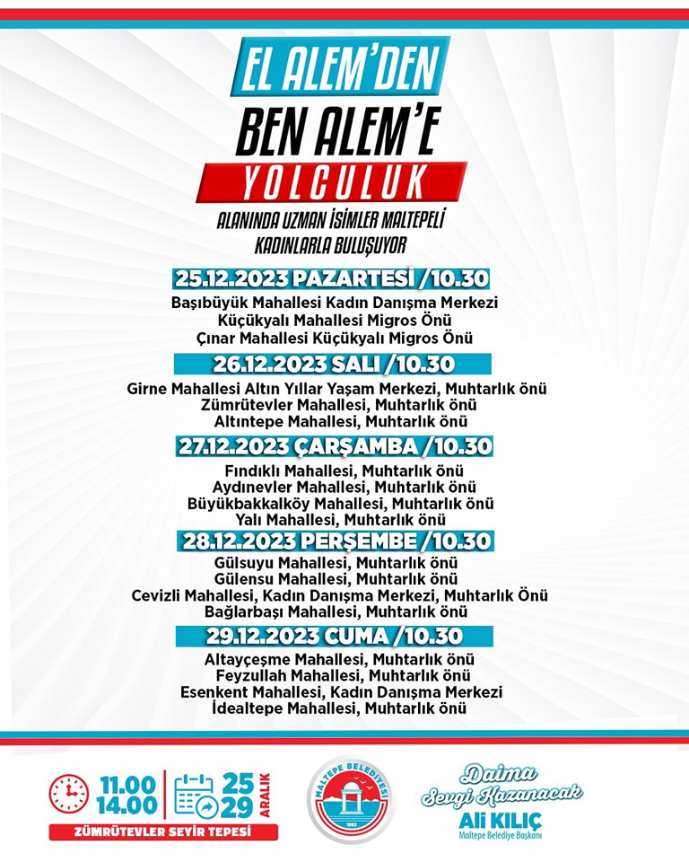 Maltepe Belediyesi - El Alem'den Ben Alem'e Yolculuk