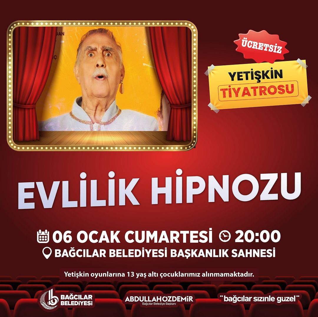 Bağcılar Belediyesi - 'Evlilik Hipnozu' Yetişkin Tiyatrosu 🎭