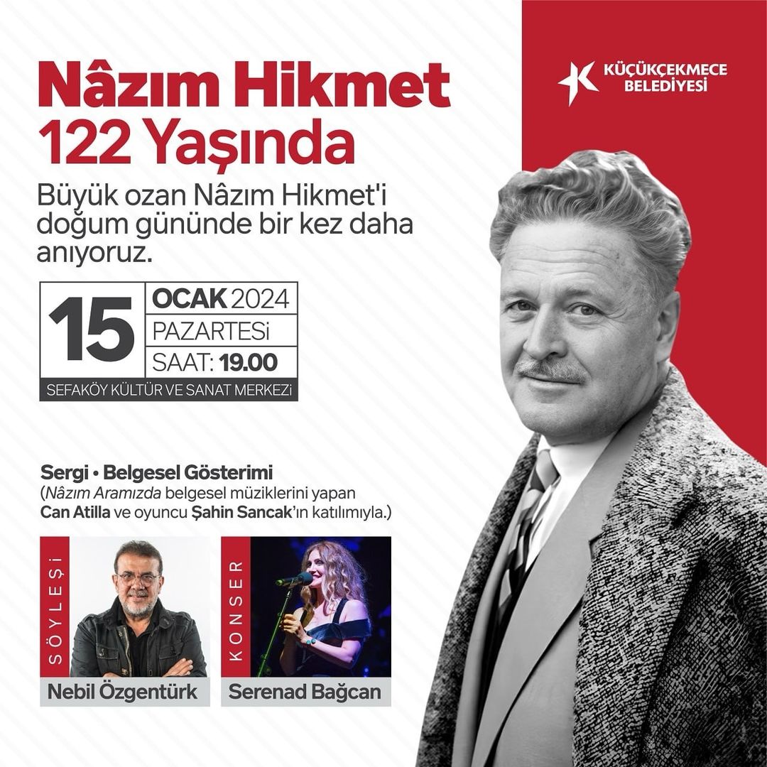 Küçükçekmece Belediyesi - Nazım Hikmet 122 Yaşında