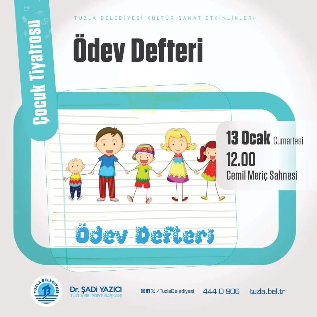 Tuzla Belediyesi - ''Ödev Defteri'' Çocuk Tiyatrosu