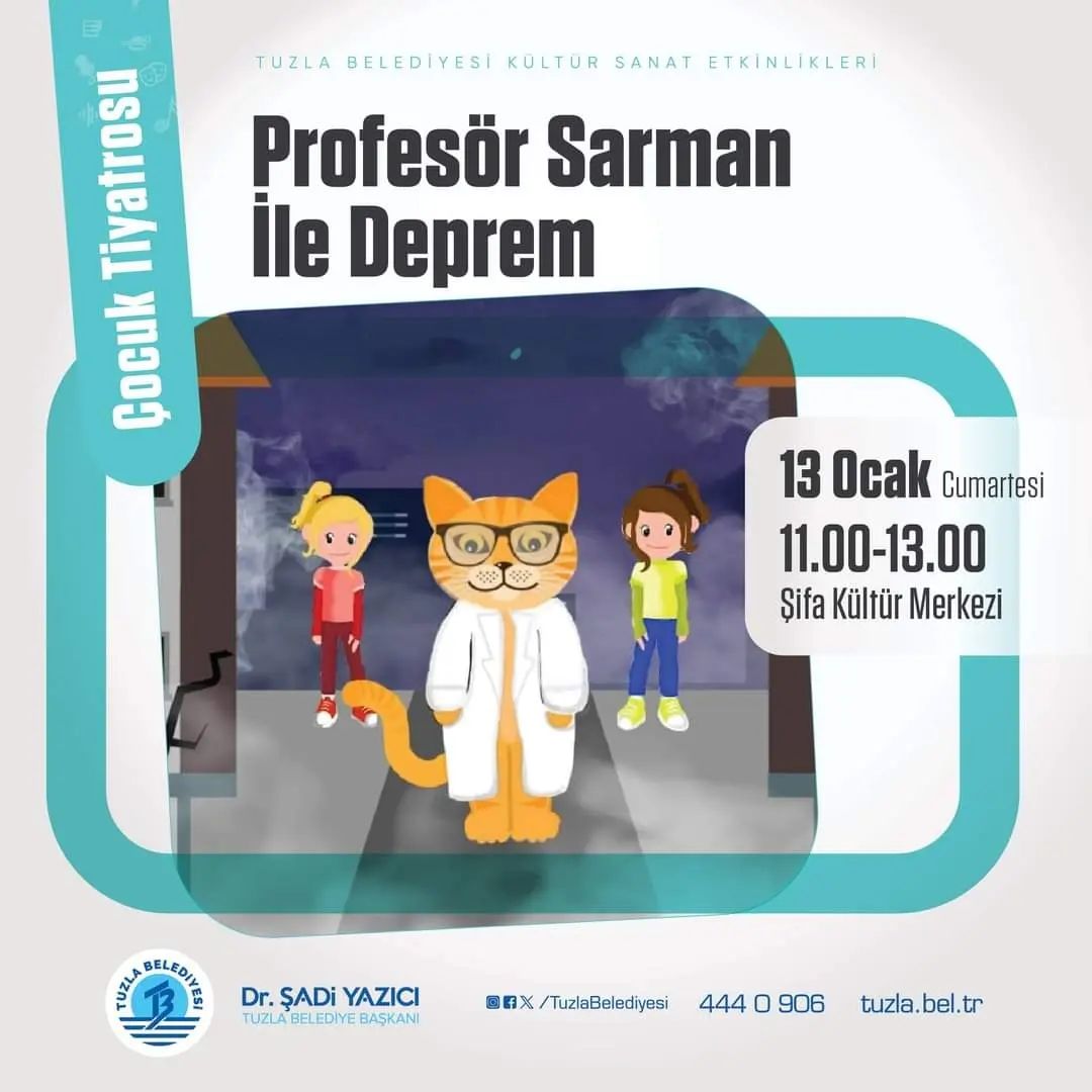 Tuzla Belediyesi - ''Profesör Sarman ile Deprem'' Çocuk Tiyatrosu